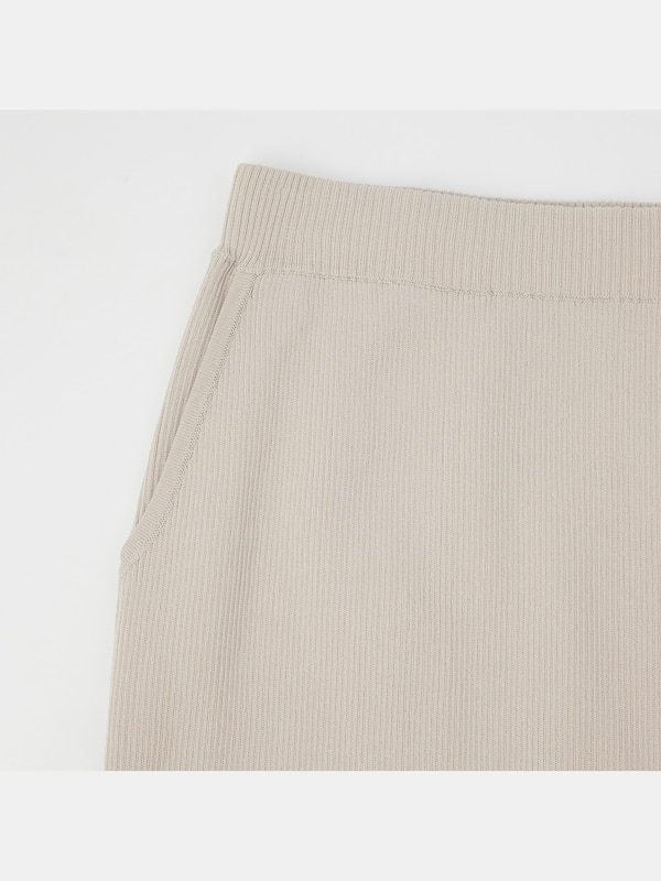 ハイゲージリネンブレンドニットスカート