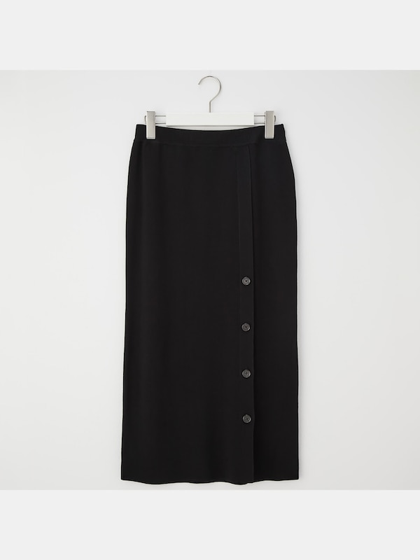 サイドスリットニットスカートセットアップ