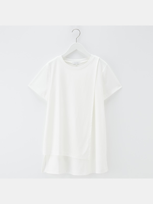 グロスジャージーレイヤードTシャツ