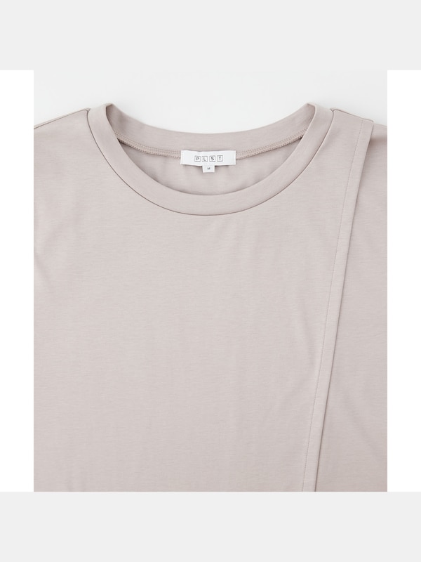 グロスジャージーレイヤードTシャツ