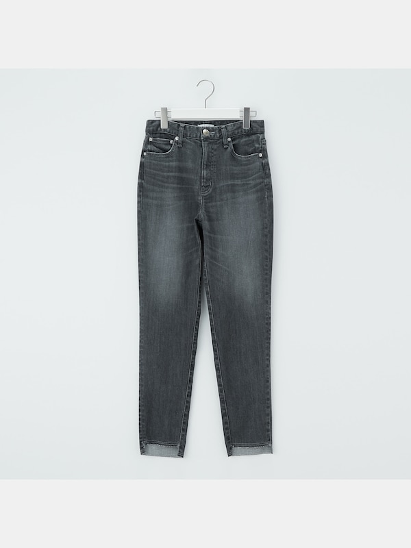 スリムテーパードジーンズ（グレー）