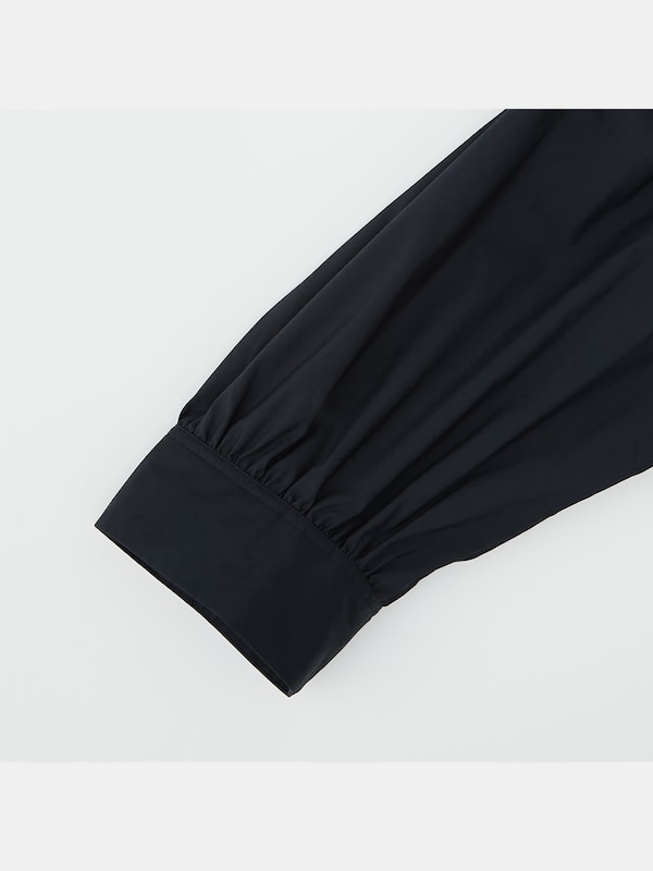 コットンブレンドギャザーシャツ