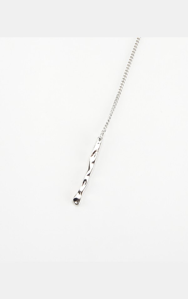 ミックスチェーンスルーラリエットネックレス