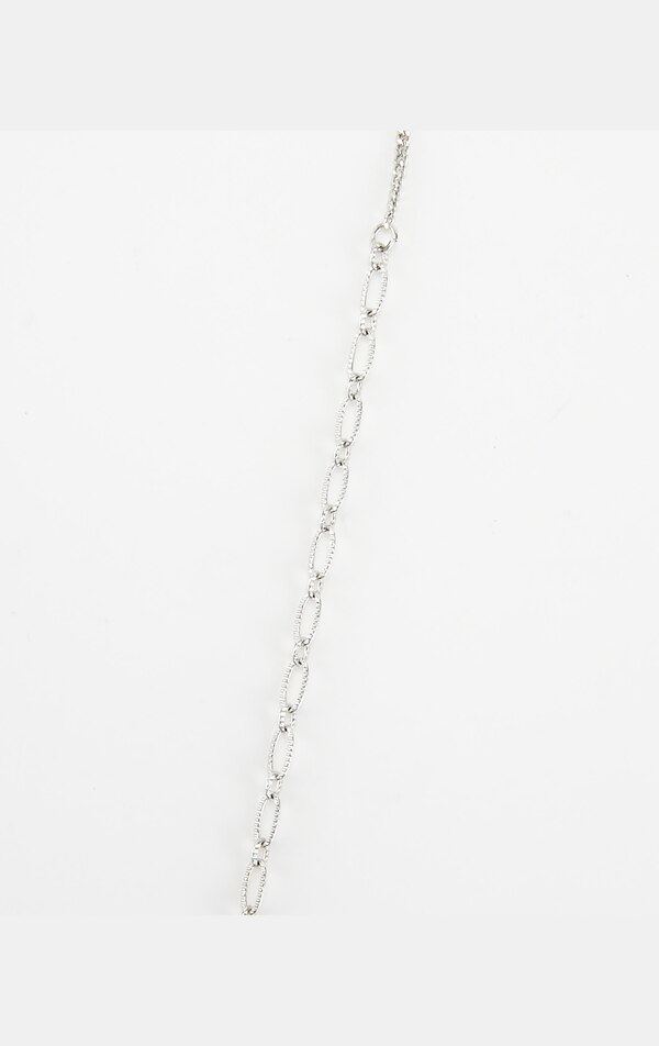 ミックスチェーンスルーラリエットネックレス