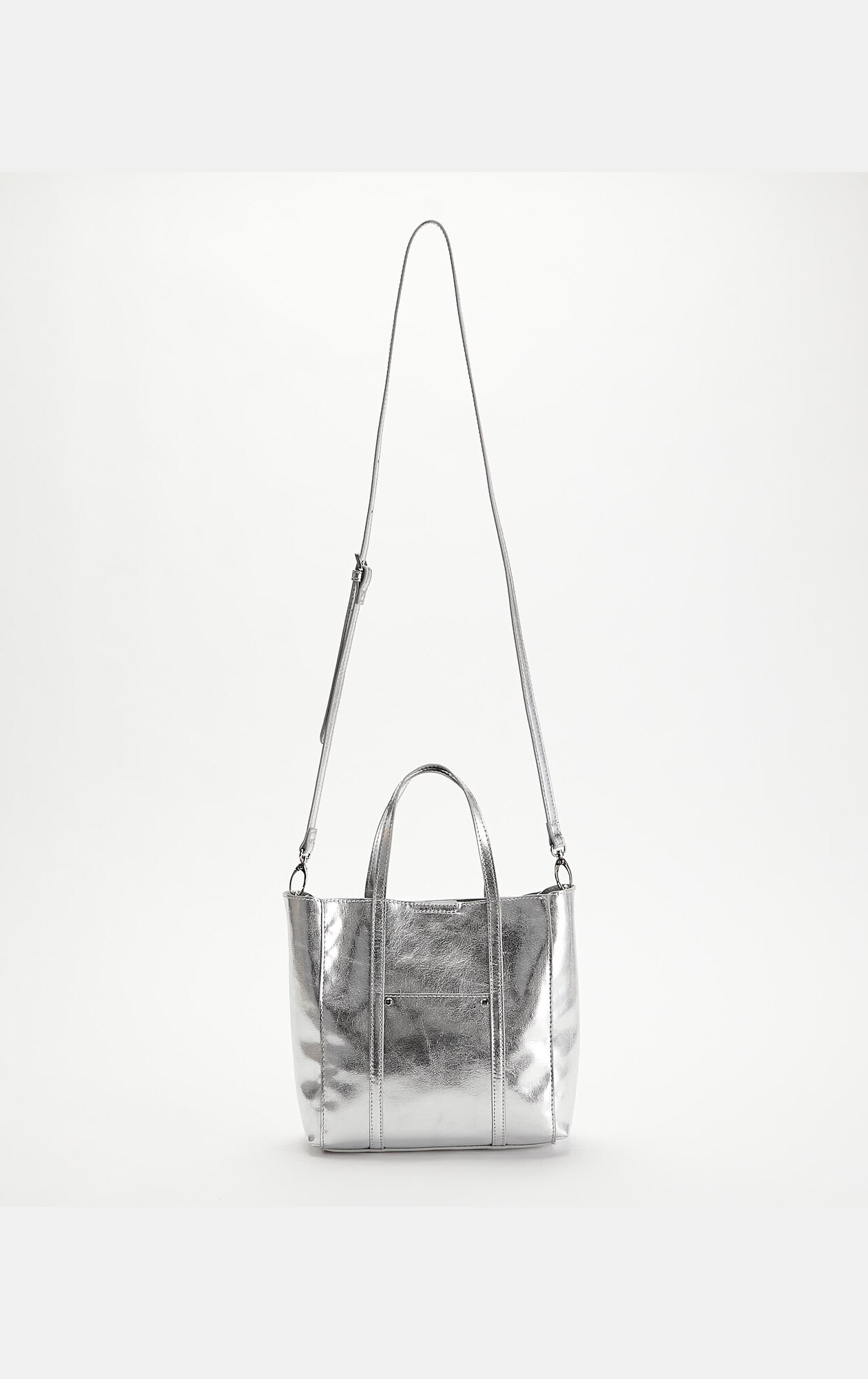 シャネル ミニ ハンドバッグ CHANEL22 シルバー AS3980