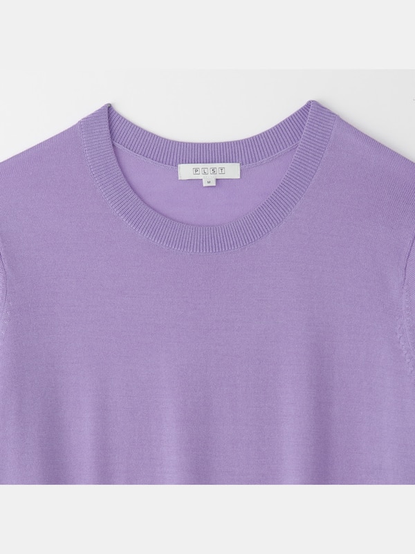 エクストラファインメリノシルクパフスリーブセーター