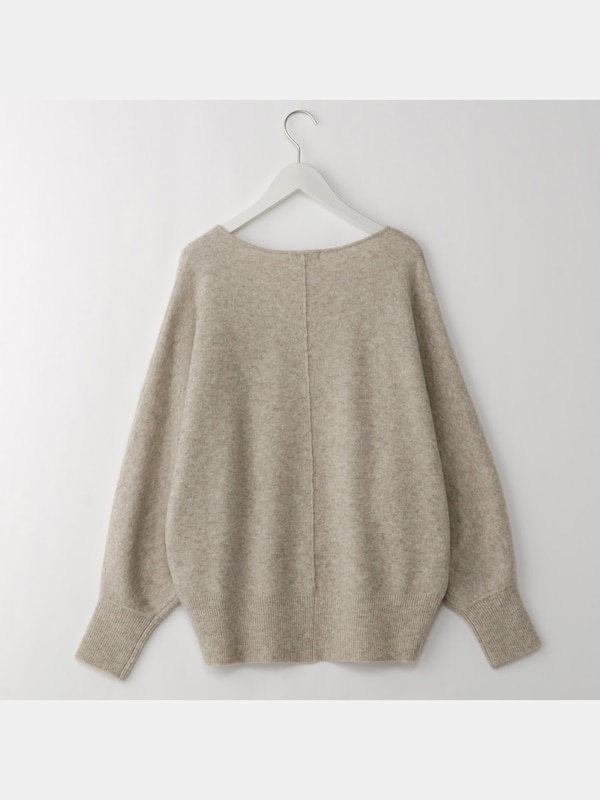 ヤクブレンドVネックドルマンセーター