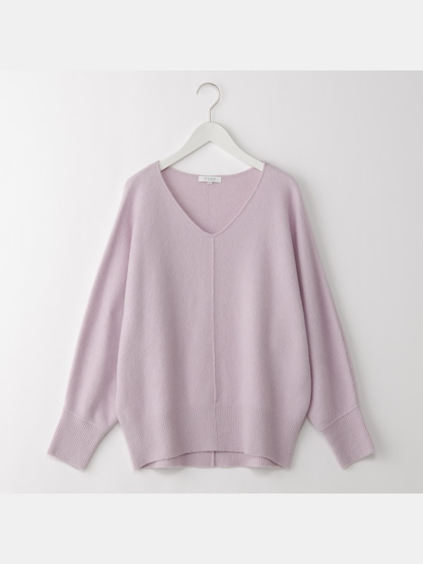 ヤクブレンドVネックドルマンセーター