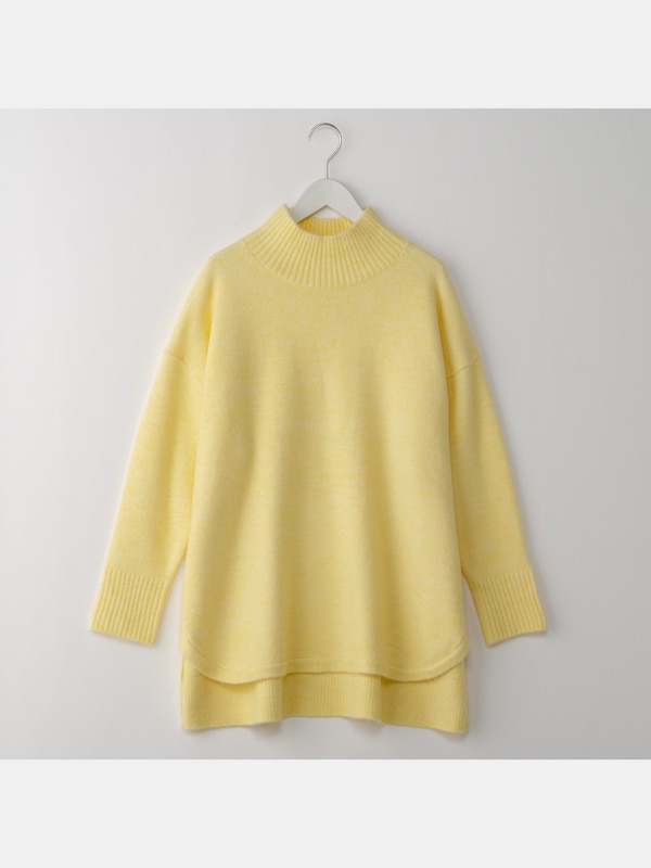 ウールブレンドポンチョセーター