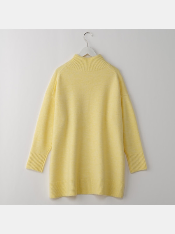 ウールブレンドポンチョセーター