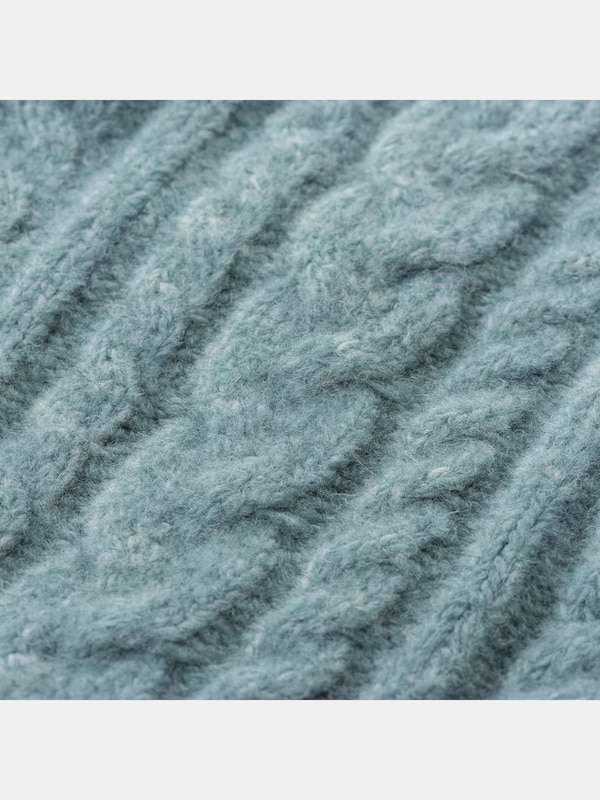 ケーブルサイドリボンセーター