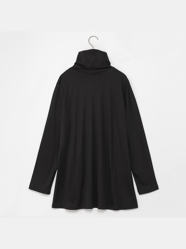 グロスジャージータートルネックTシャツ