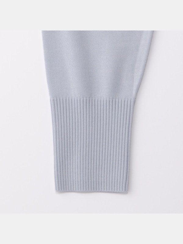 エクストラファインメリノシルクVネックリラックスカーディガン