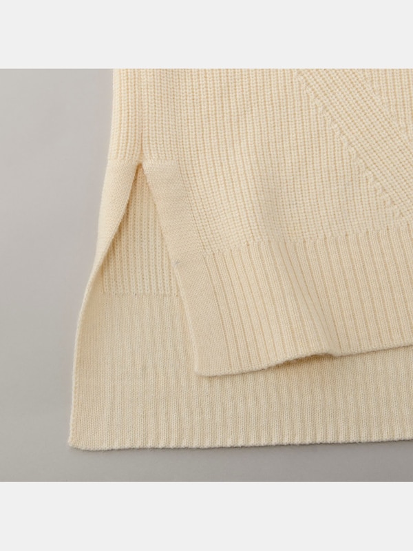 ウールブレンドビッグカーディガン