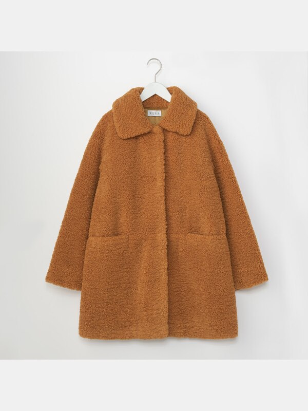 美品 PLST ボアコート ブラウン Sサイズ PLST(プラステ)公式 | ボア 