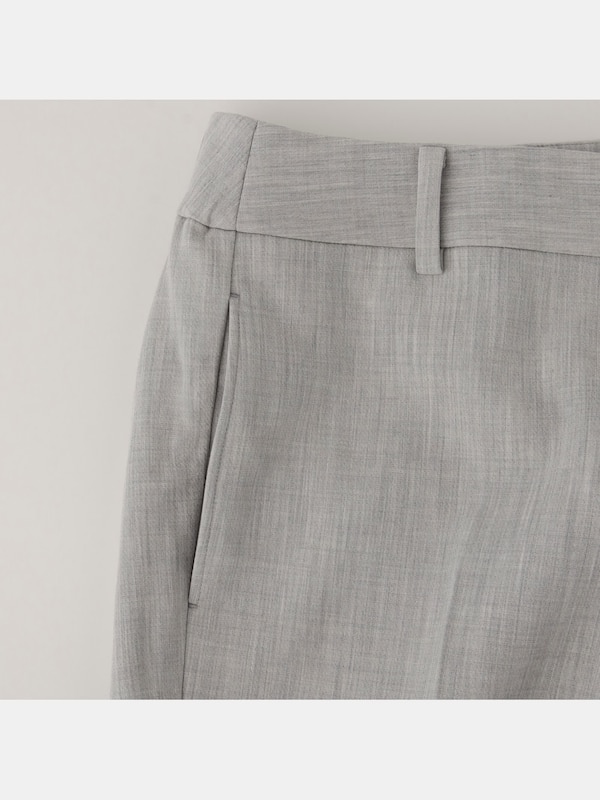 【丈長め】PLUS STYLE スティックパンツ（ウールブレンドウォームリザーブ）