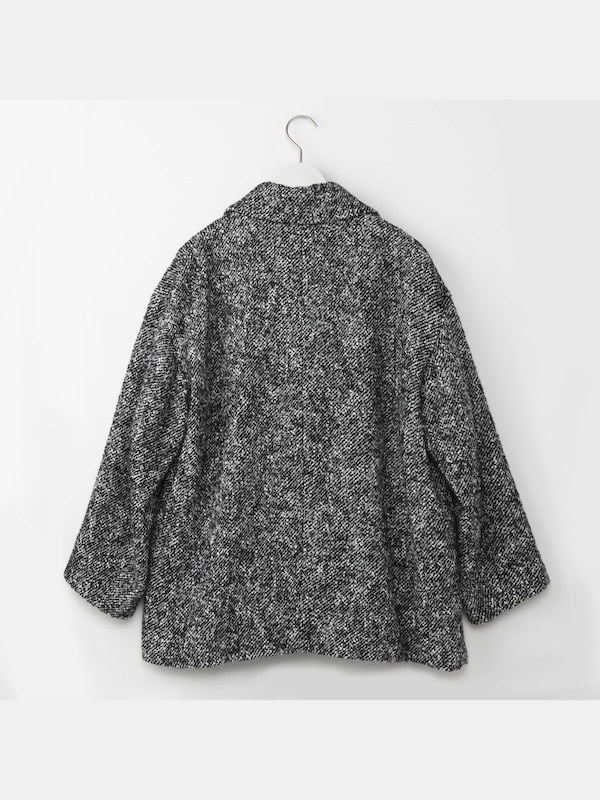 ツイードハーフコート