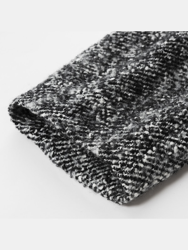 ツイードハーフコート