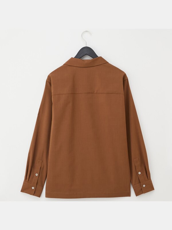 トロピカルクロスオープンカラーシャツ