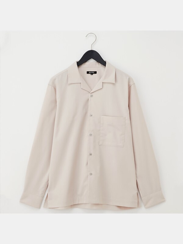 トロピカルクロスオープンカラーシャツ