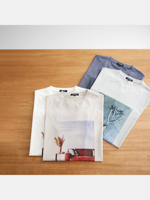 【ACTUS】コットンテンジクコラボレーションフォトTシャツ