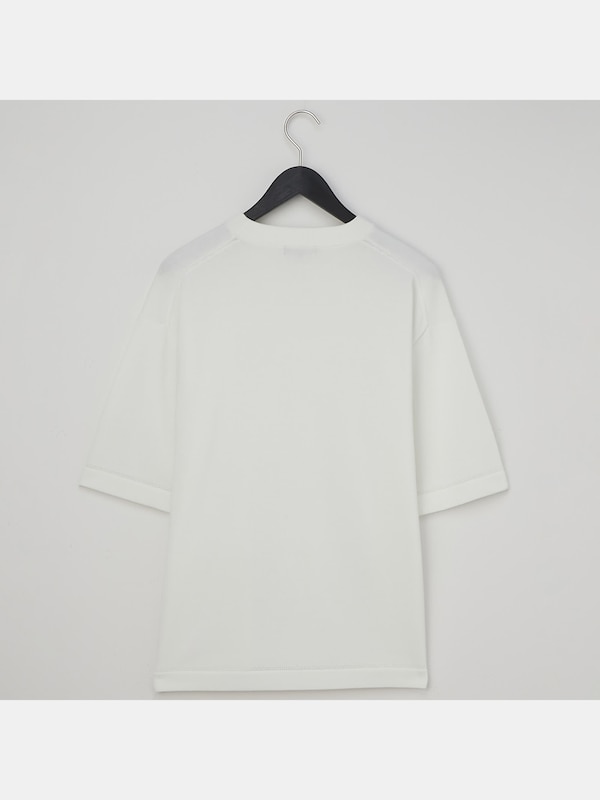 オーバーサイズウォ  ッシャブルニットTシャツ（半袖）