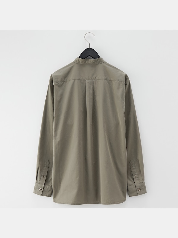 サテンバンドカラーオーバーサイズシャツ