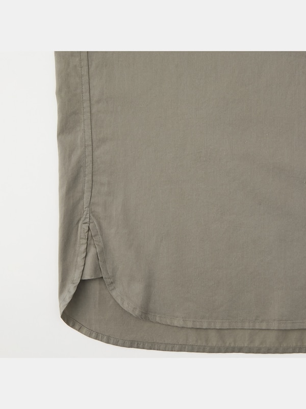 サテンバンドカラーオーバーサイズシャツ