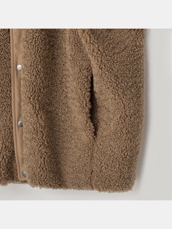 ボアフリースノーカラーカーディガン