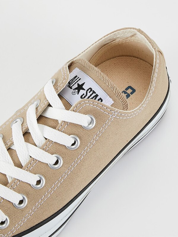 【CONVERSE】CANVAS ALL STAR OX スニーカー（ベージュ）