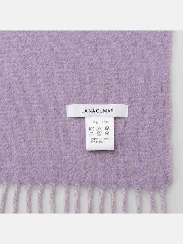 【PLST限定】LANACUMAS ウールリバーシブルストール