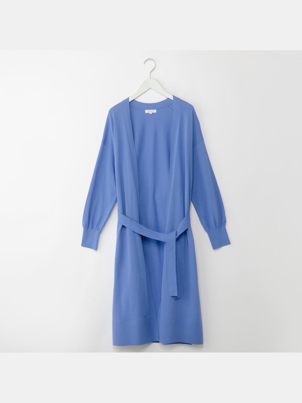 クールタッチコットンロングカーディガン（接触冷感/UVカット機能）