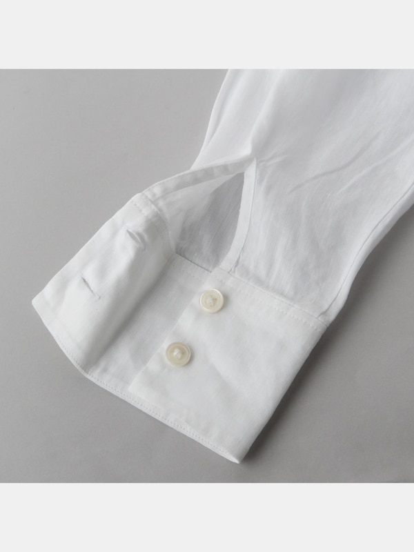 リネンブレンドスキッパーシャツ （長袖）