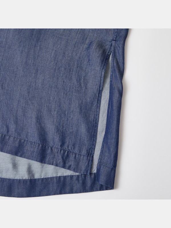 ライトデニムオーバーサイズシャツ （半袖）