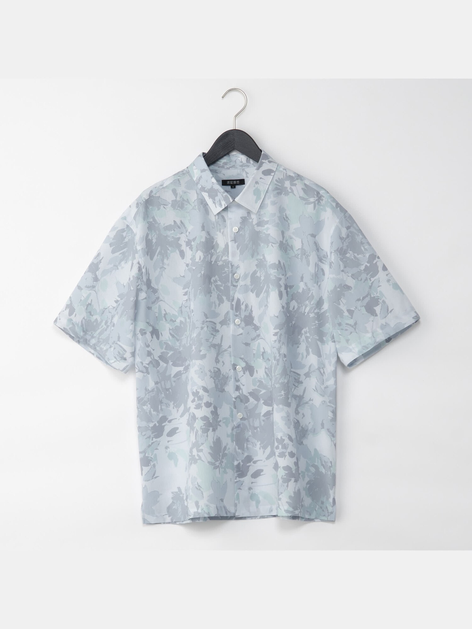 【美品】トゥデイフル フラワープリント 半袖シャツ ブラウス F PLST(プラステ)公式 | フラワープリントレギュラーカラーシャツ（半袖）