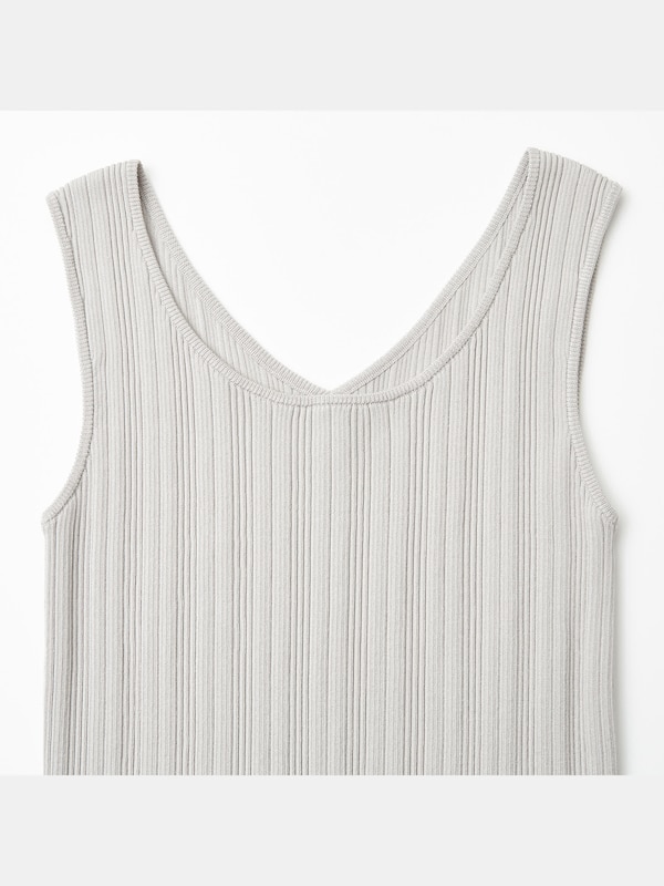 リブニット2WAYタンクトップ