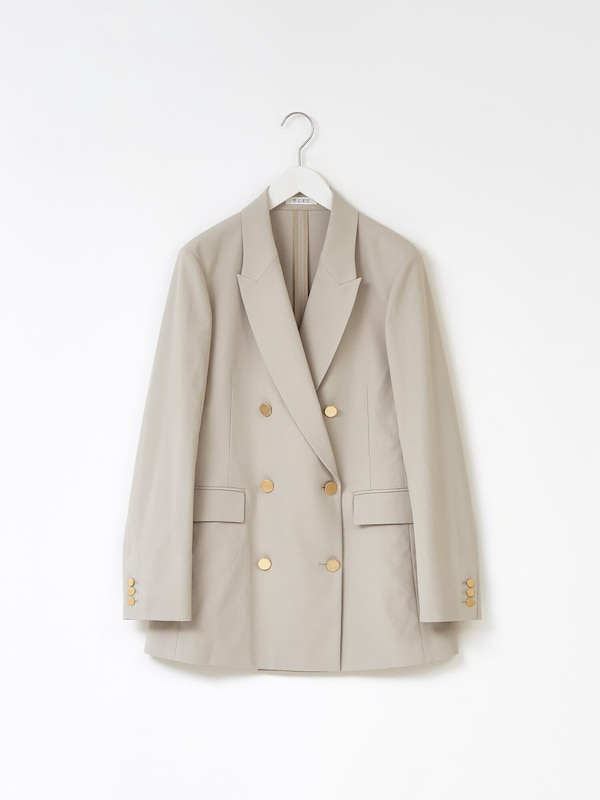 リネンブレンドダブルジャケット