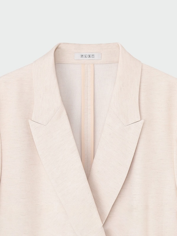 リネンブレンドダブルジャケット