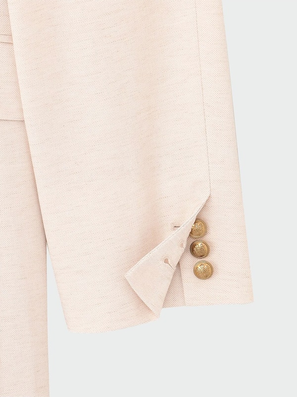 リネンブレンドダブルジャケット