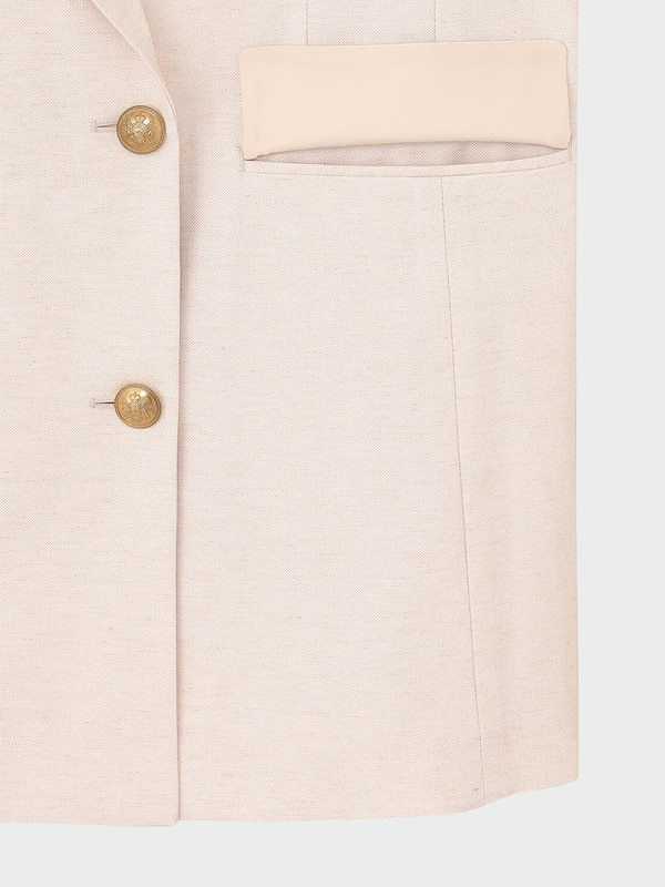 リネンブレンドダブルジャケット