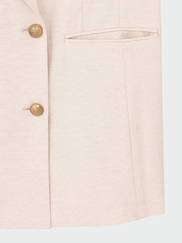 リネンブレンドダブルジャケット