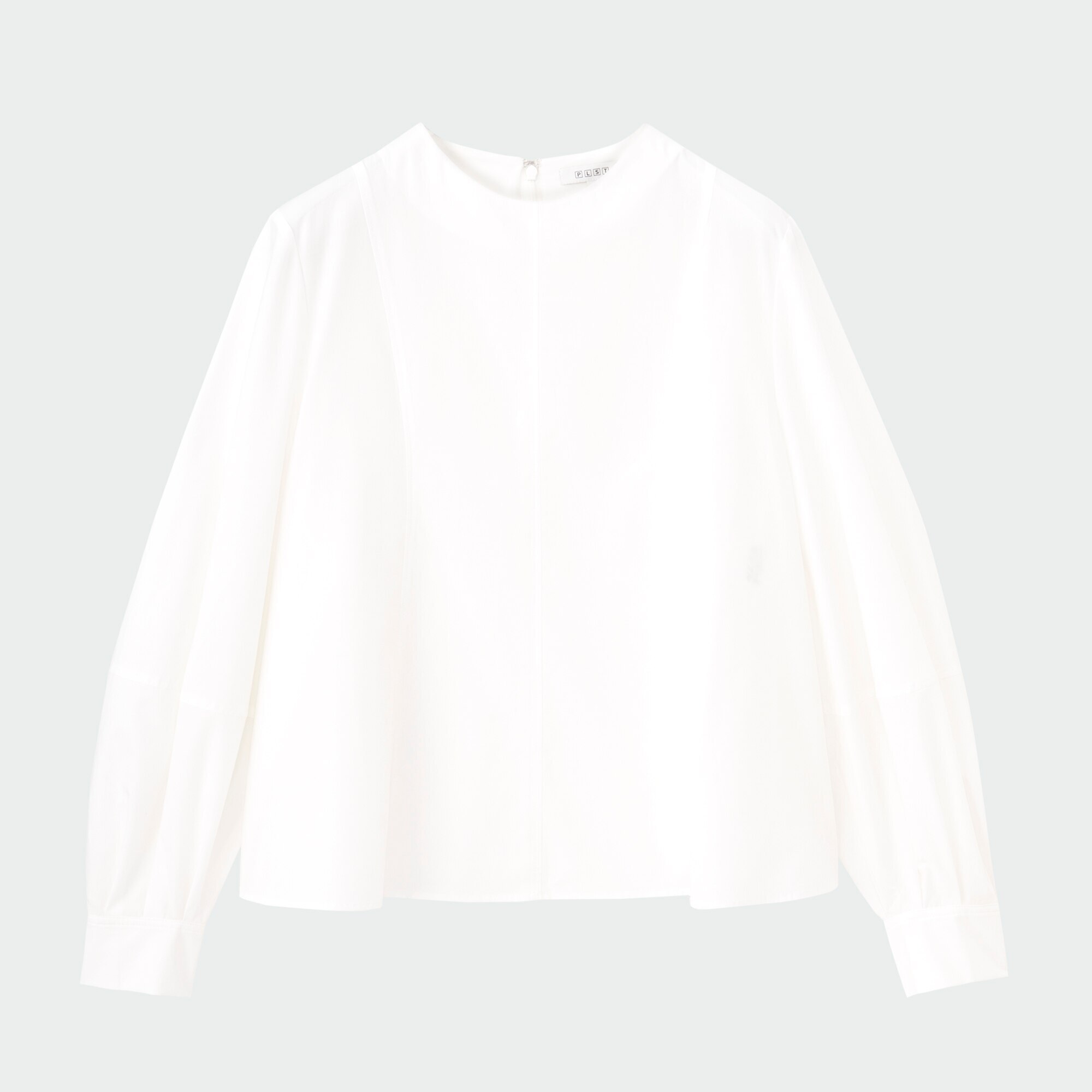 新品 長袖ブラウス ランタン スリーブ 袖 コンシャス 大人女子