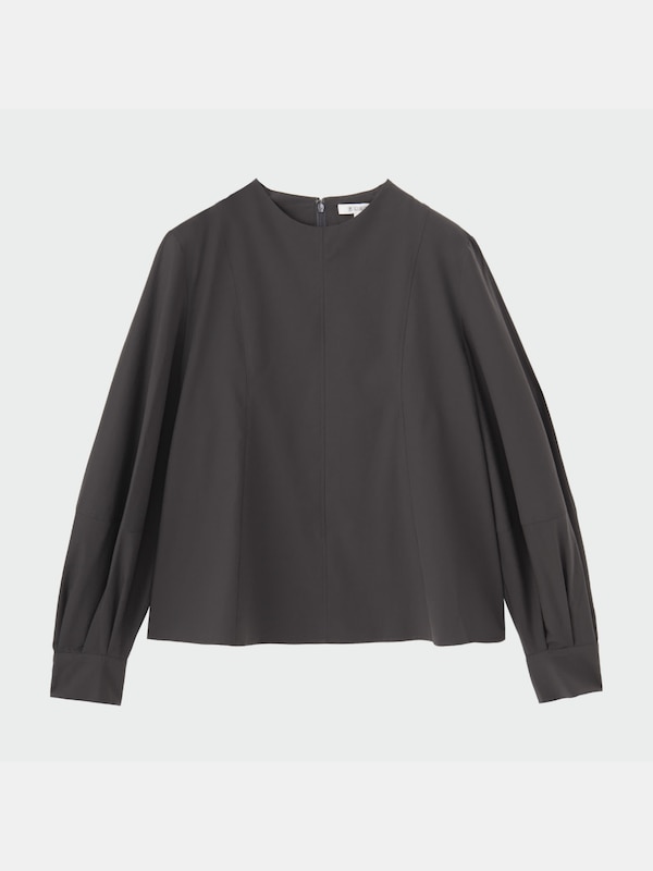 コットンランタンスリーブブラウス（長袖）