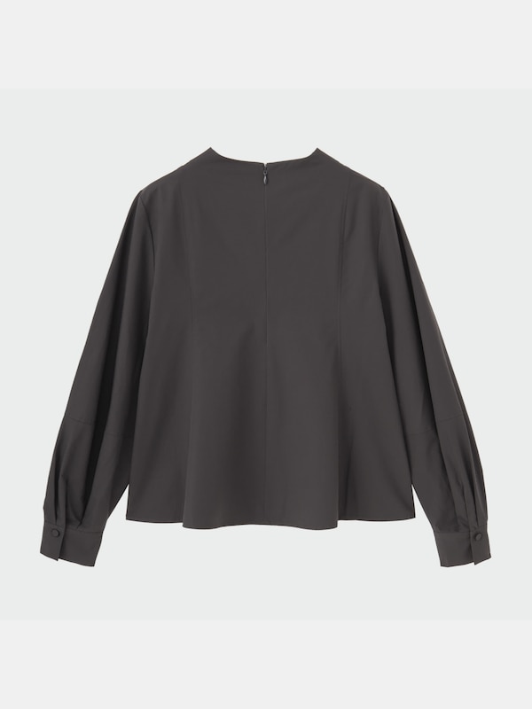 コットンランタンスリーブブラウス（長袖）