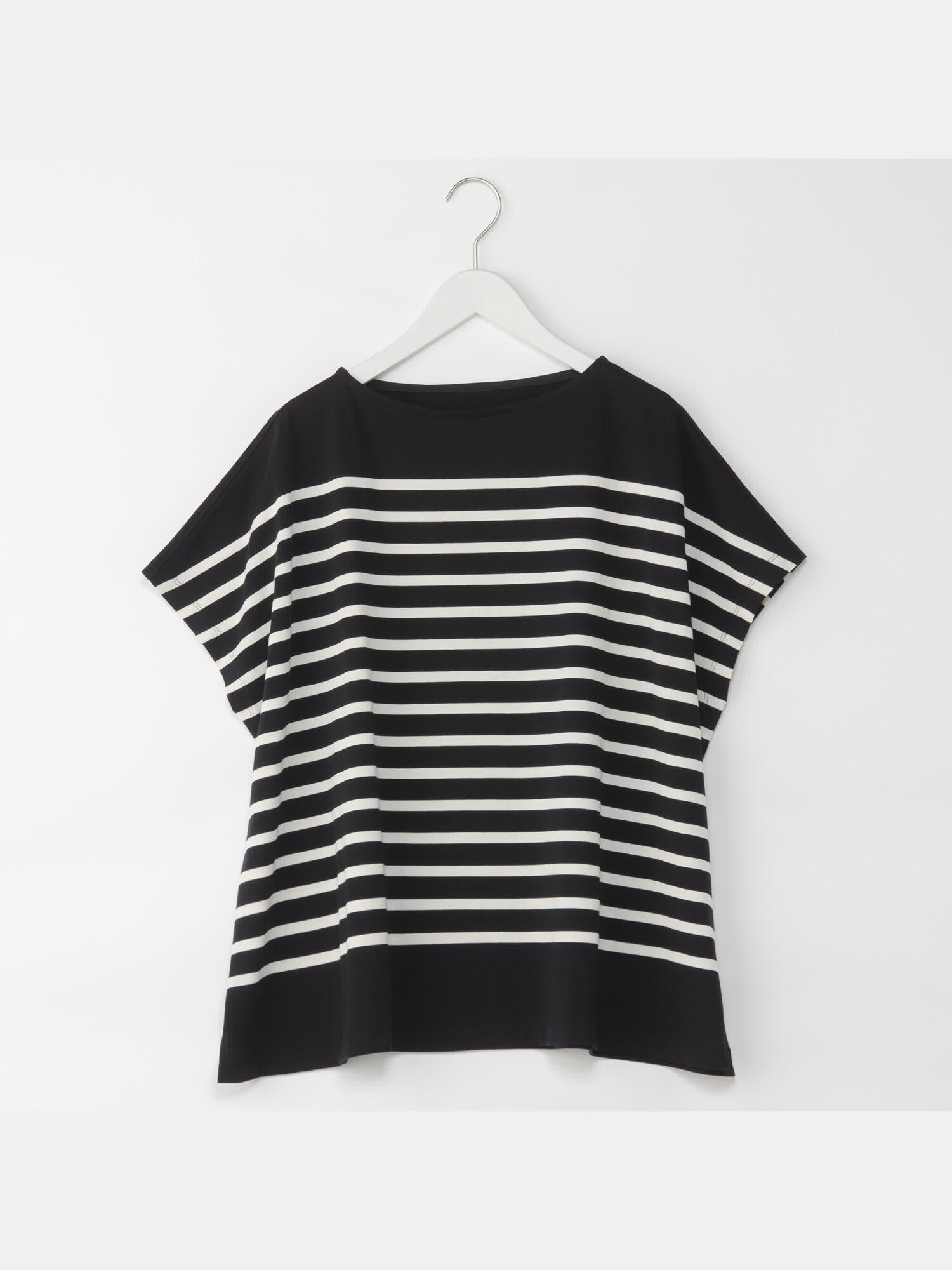 tシャツ Tシャツ パネルボーダー フレンチスリーブ カットソー