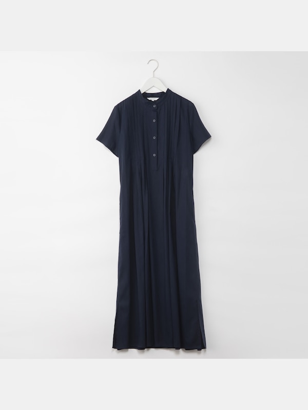 PLST(プラステ)公式 | キュプラリネンタックワンピース（半袖） 122205011 