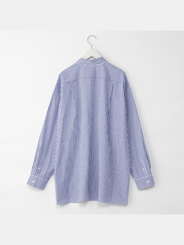 コットンストライプシャツ