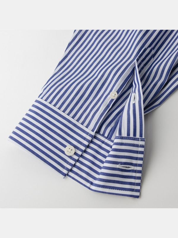 コットンストライプシャツ