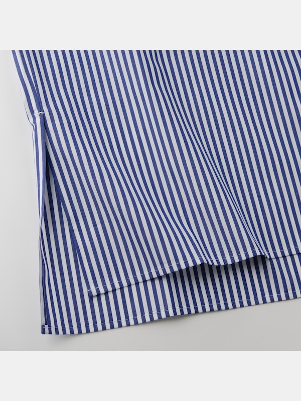 コットンストライプシャツ