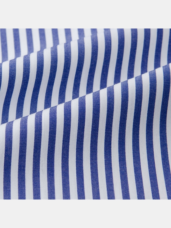 コットンストライプシャツ